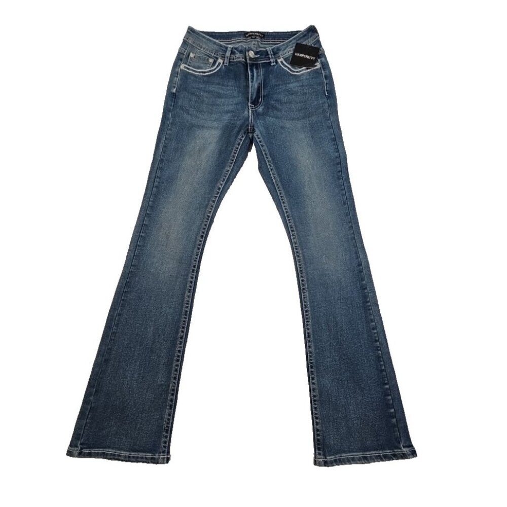 Harper & Ivy Jeans Junior's 7 (28x30)‎ NWT Medium Wash Flare Leg Stretch Comfort